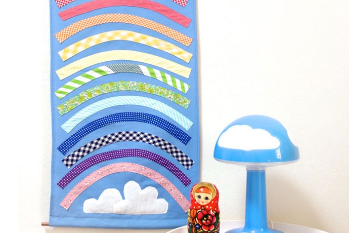 DIY rainbow wall hanging mypoppet.com.au
