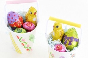Easter Craft: Paper Cup Easter Baskets