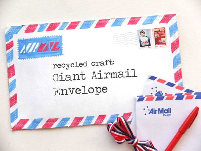 make a reycled airmail envelope