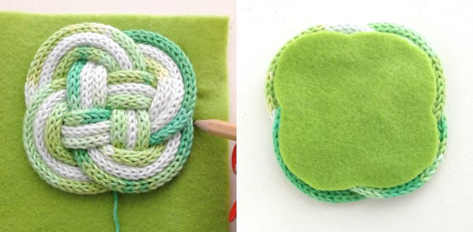 knotted coaster DIY