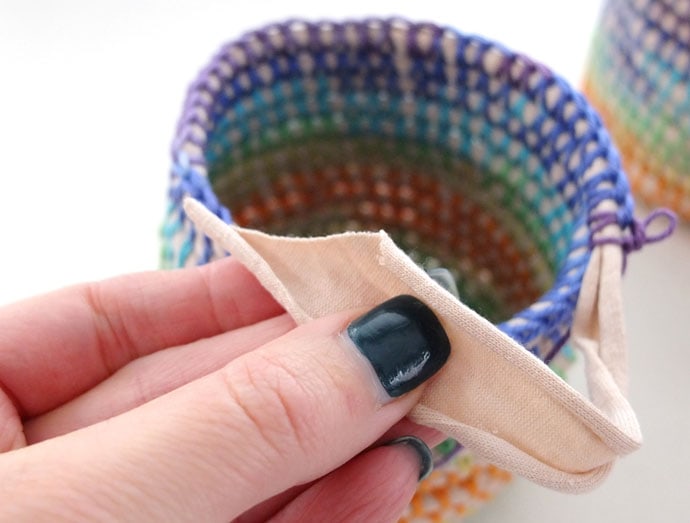 Coil + Crochet Rainbow Basket DIY on MyPoppet.com.au/Makes