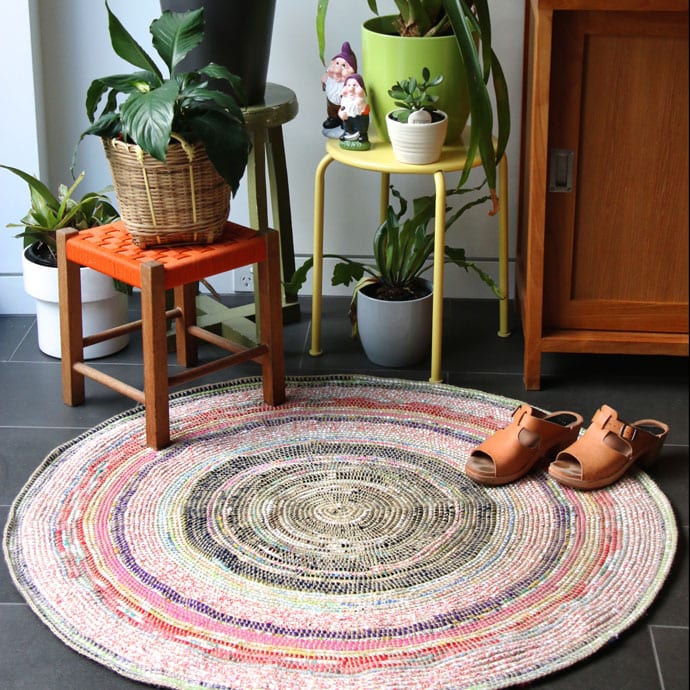 Crochet rag rug DIY mypoppet.com.au