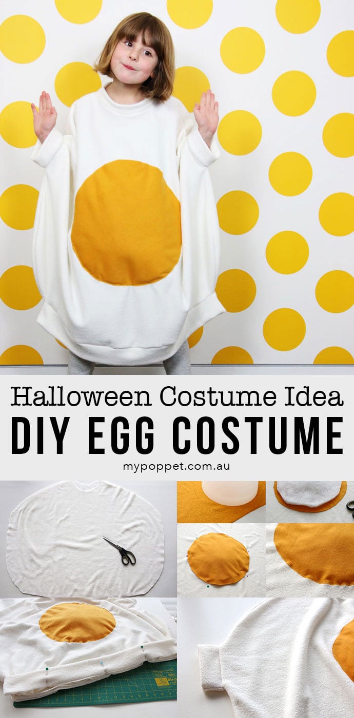 How to make an Egg Costume for Halloween - mypoppet.com.au