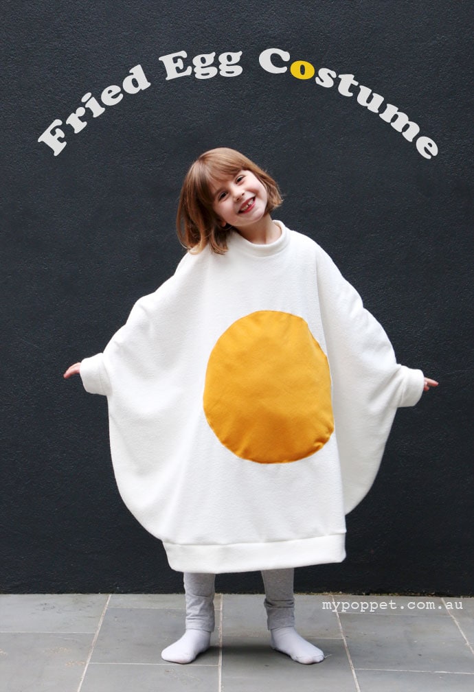 Funny Fried Egg Diy Halloween Costume Ideas Egg Yolk Drawstring