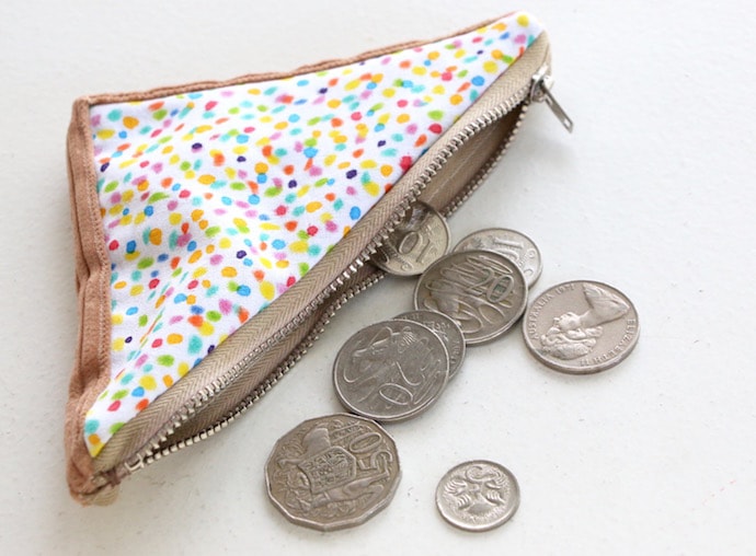 How to make a Fairy Bread Coin Purse DIY mypoppet.com.au