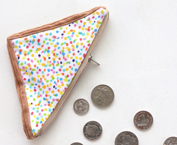How to make a Fairy Bread Coin Purse DIY mypoppet.com.au