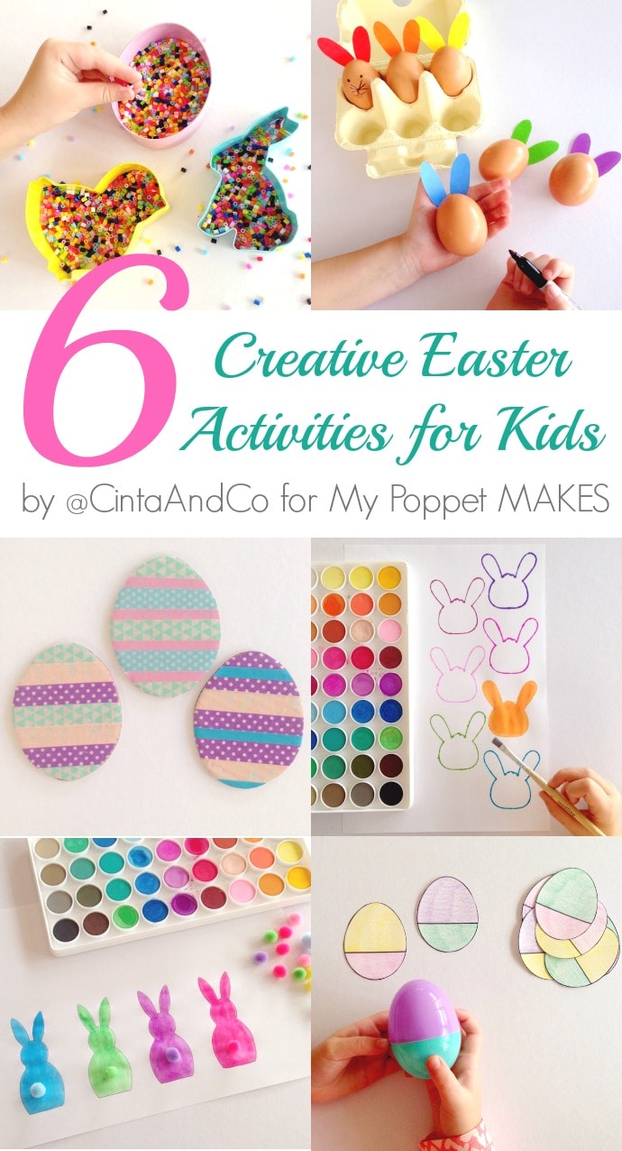 6 Creative and Educational Easter Activites for kids by @cintaandco for mypoppet.com.au/Makes