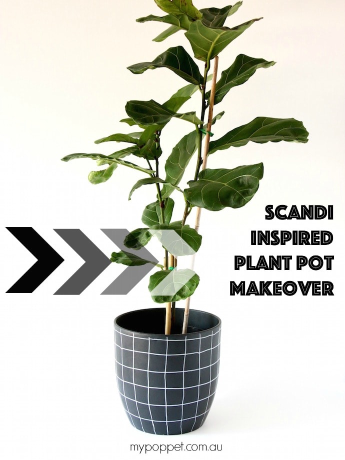 Easy Scandi Style Planter Makeover mypoppet.com.au