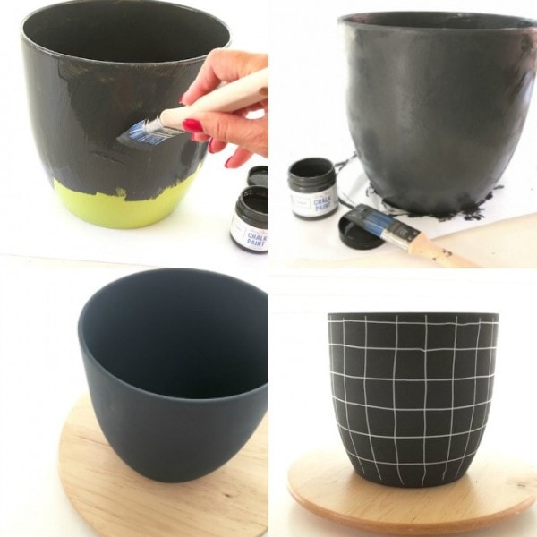 Easy Scandi Inspired Chalk Paint Plant Pot Makeover My Poppet Makes