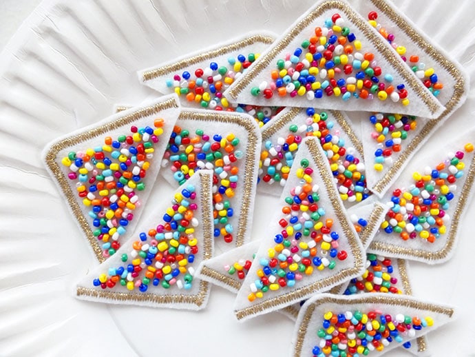 Fairy Bread sew on patch tutorial mypoppet.com.au
