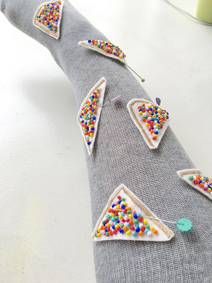 Fairy Bread sew on patch tutorial mypoppet.com.au