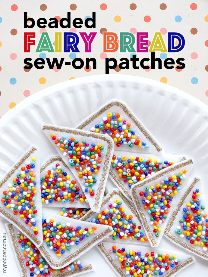 Fairy Bread sew on patch tutorial mypoppet.com.au