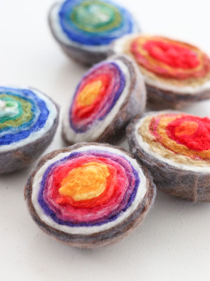 felt geodes