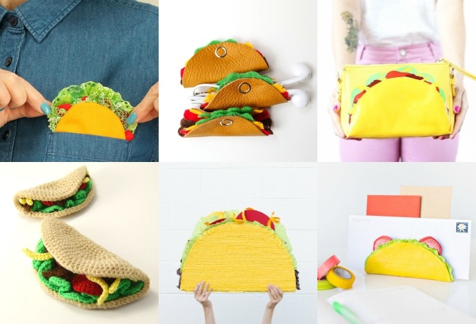 Taco craft ideas for a party or to crochet