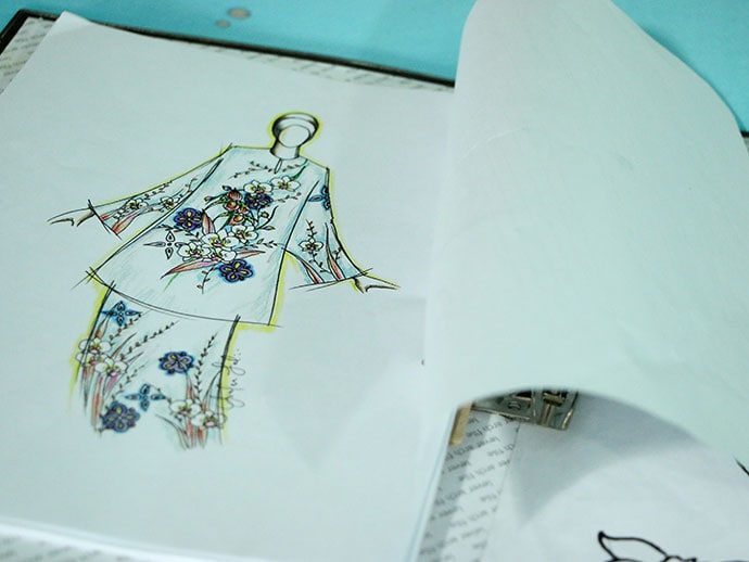 batik fashion illustration