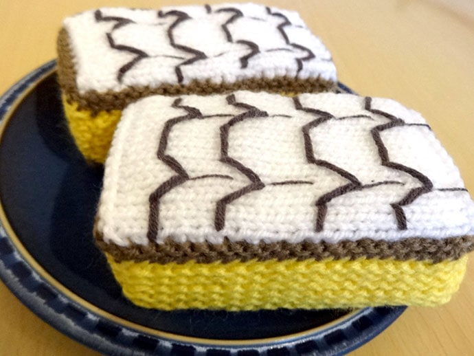 knitted vanilla slice pattern