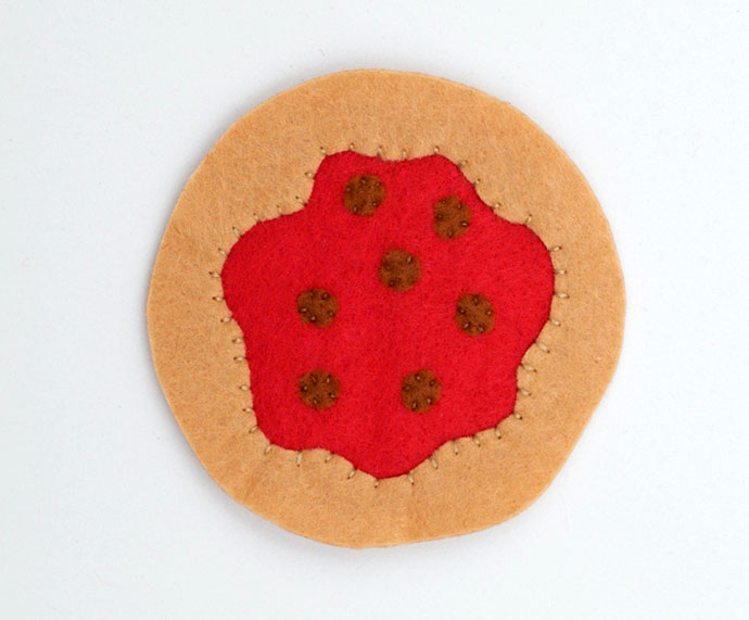 DIY Mini Felt Pizza - mypoppet.com.au