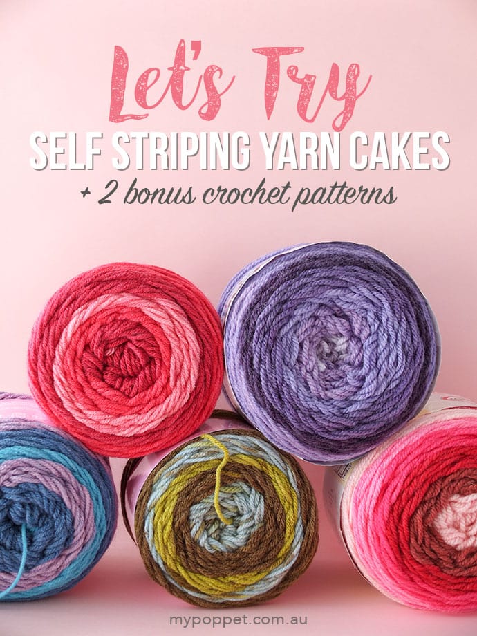 Yarn Cake review - Caron Cakes & Sweet Roll + 2 free crochet patterns for poncho and blanket - mypoppet.com.au 