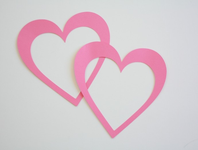 Cut out heart shapes