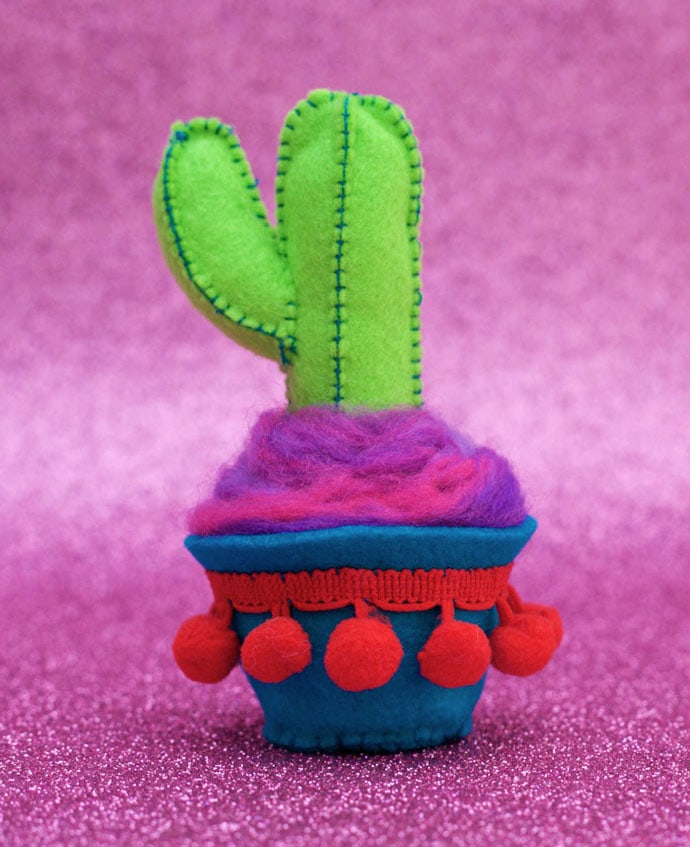 How to make a cactus from felt 