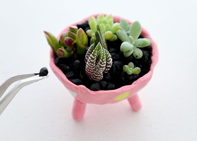 DIY Polymer Clay Mini Planters mypoppet.com.au