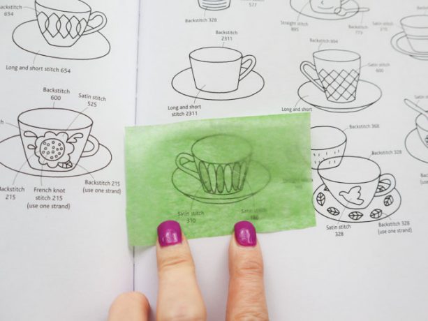 How to transfer embroidery patterns onto dark fabric  my poppet makes