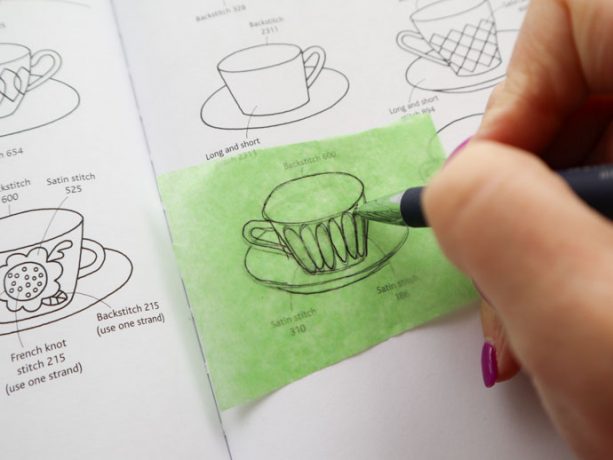 How to transfer embroidery patterns onto dark fabric  my poppet makes