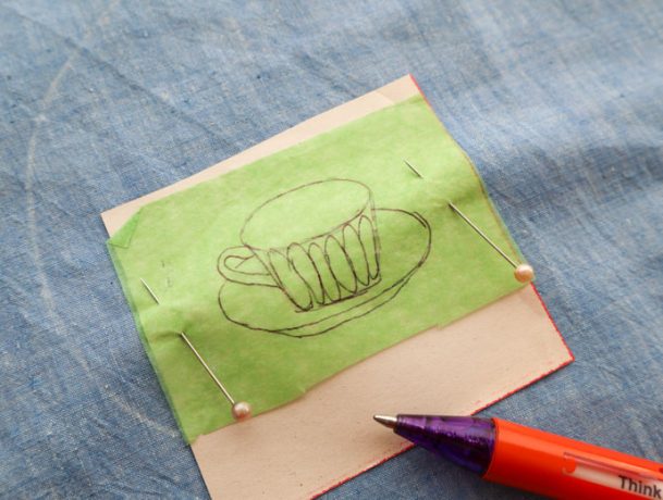 How to transfer embroidery patterns onto dark fabric  my poppet makes