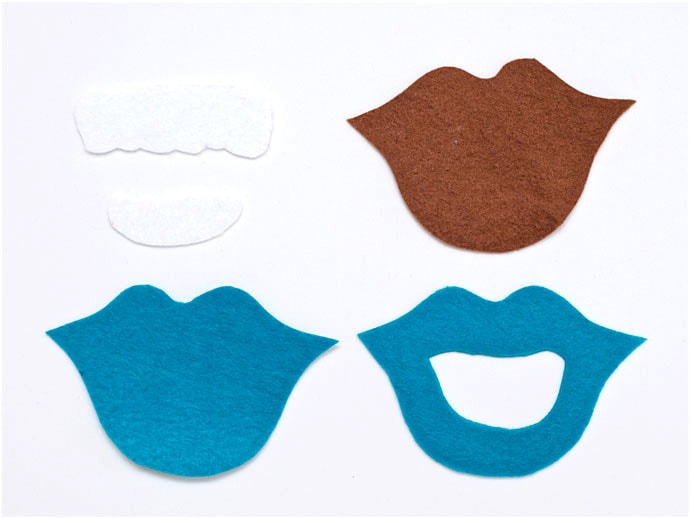 Felt craft mouth tooth pouch - mypoppet.com.au