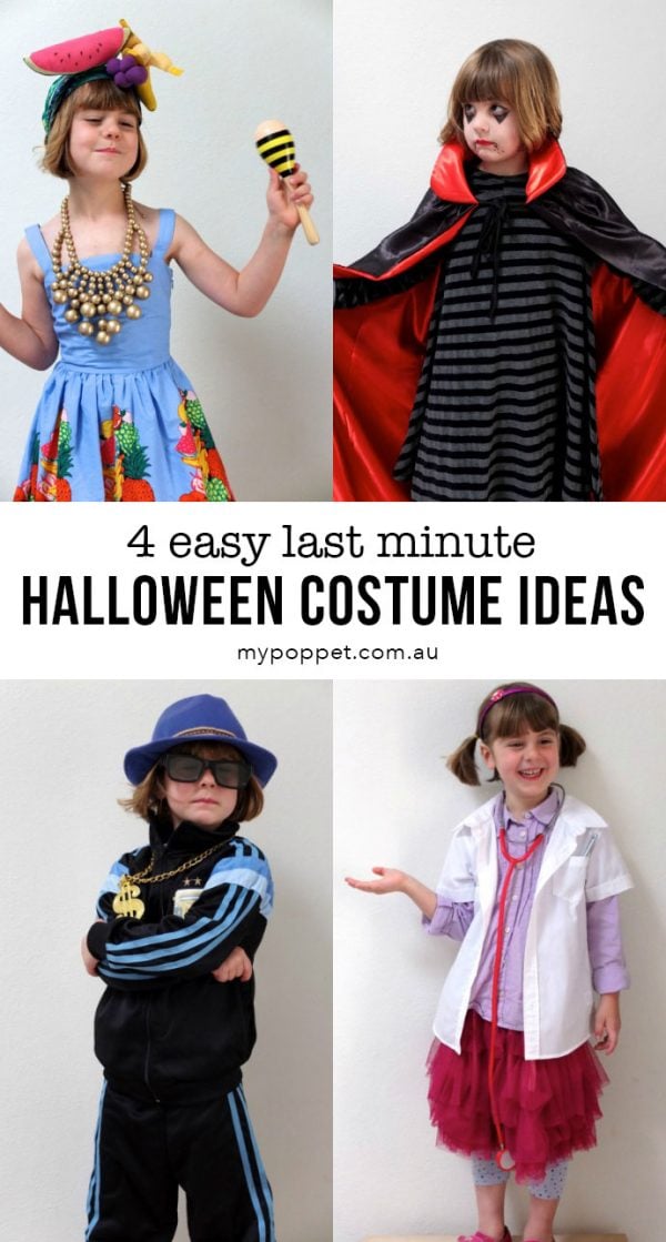 4 Easy Last Minute Halloween Costume Ideas | My Poppet Makes