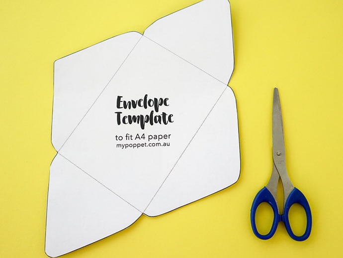 recycle craft how to make an envelope with printable template