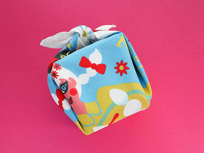 tea towel gift wrapping - mypoppet.com.au