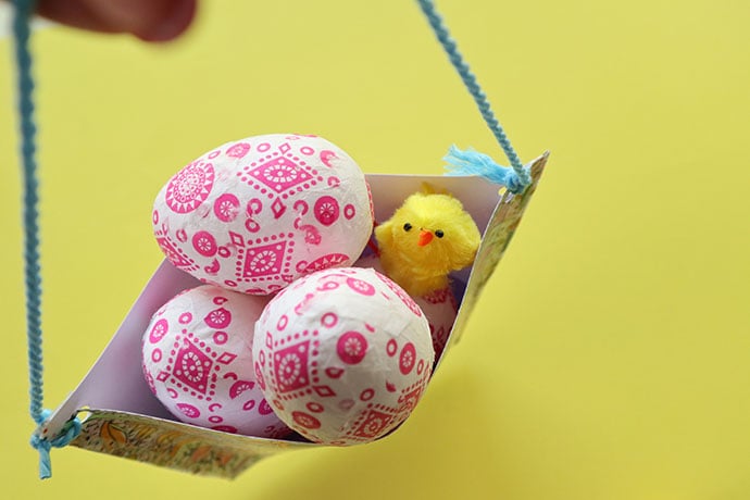 Kids Craft: Print & Color Easter Basket - mypoppet.com.au