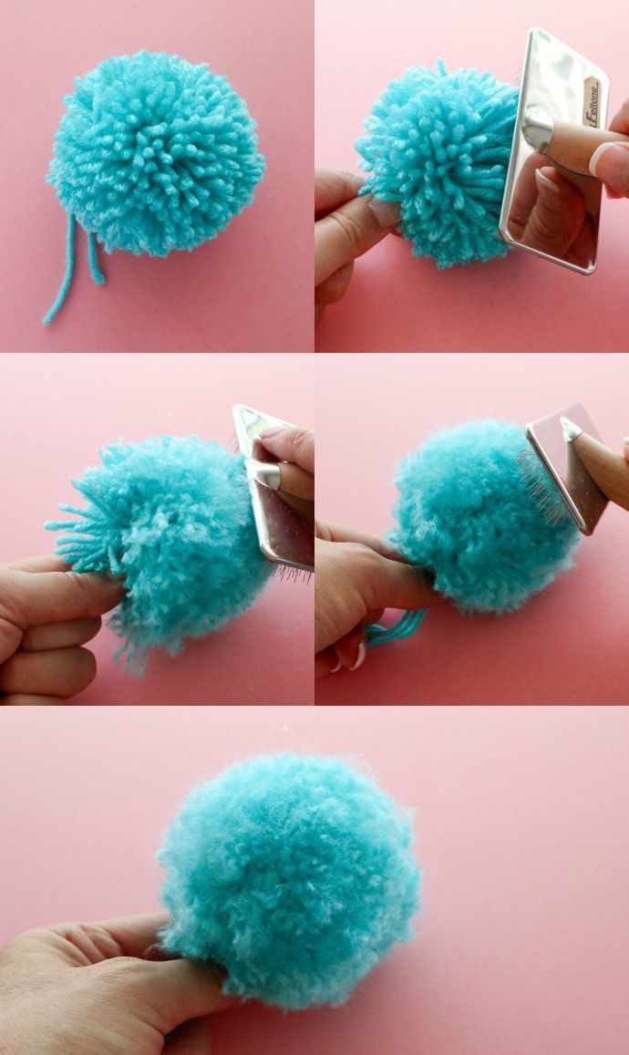 How to make a fluffy pom pom - mypoppet.com.au