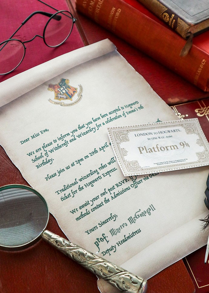 DIY Hogwarts Acceptance Letter Envelope - Free Printable