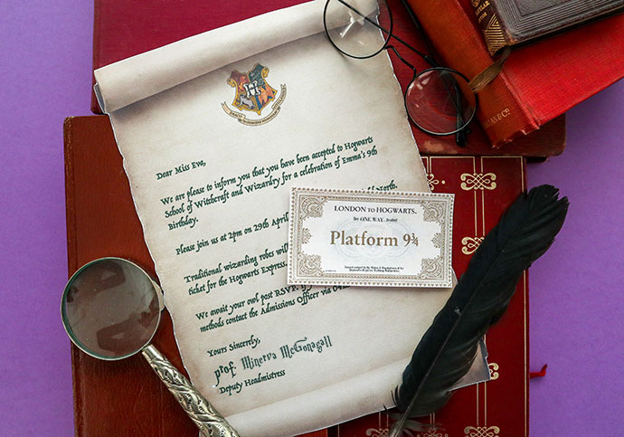 Harry Potter Party Invitation Template - Hogwarts Acceptance