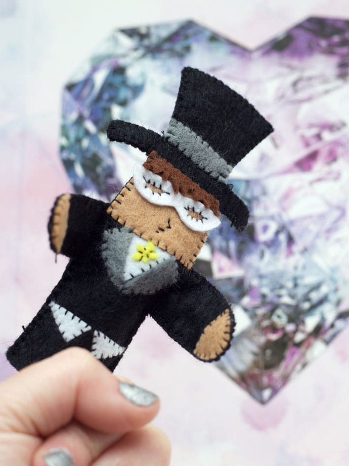 Tuxedo Mask finger puppet - mypoppet.com.au