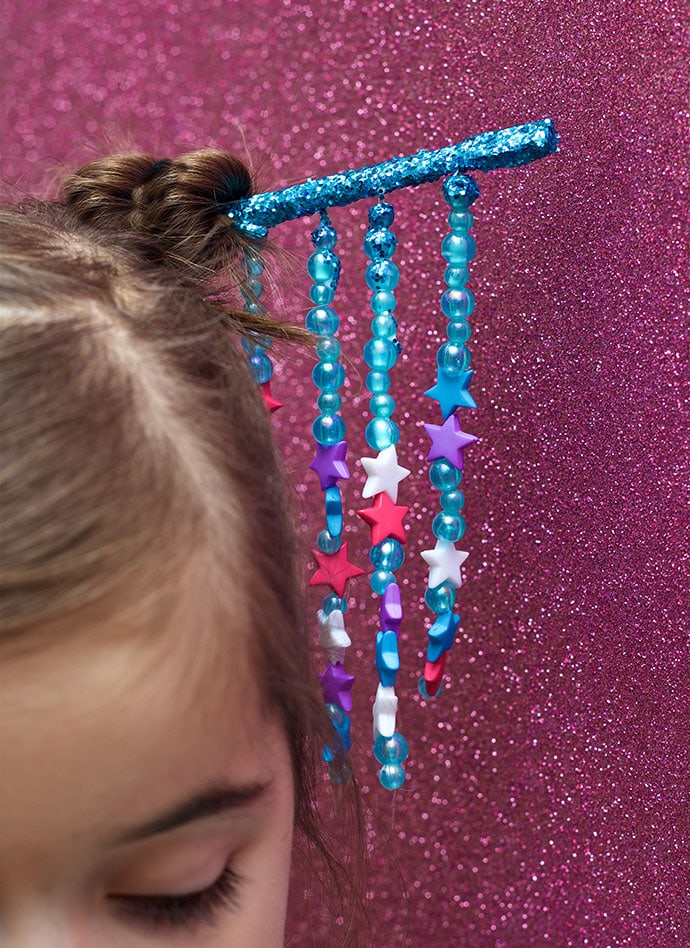 DIY CHopstick hair decoration - mypoppet.com.au