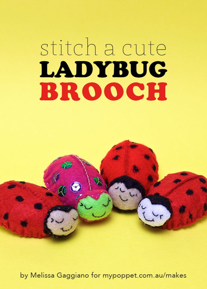 How to make a ladybug toy - mypoppet.com.au