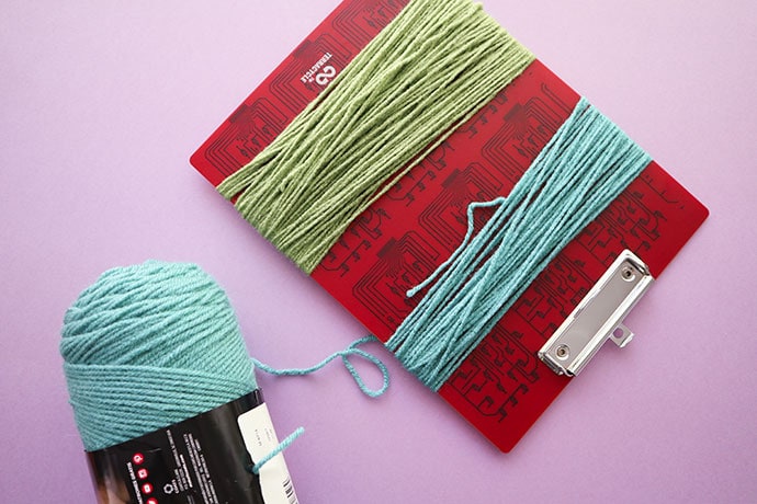 How to make latch hook with regular yarn - mypoppet.com.au
