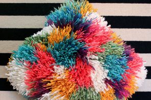 Shaggy pillow cover DIY - mypoppet.com.au