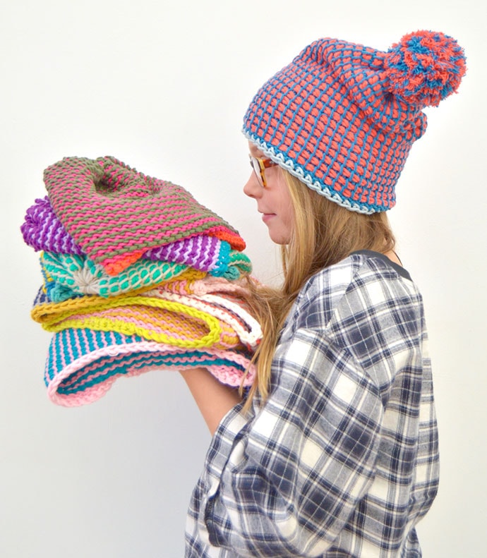 Tunisian crochet hats - mypoppet.com.au