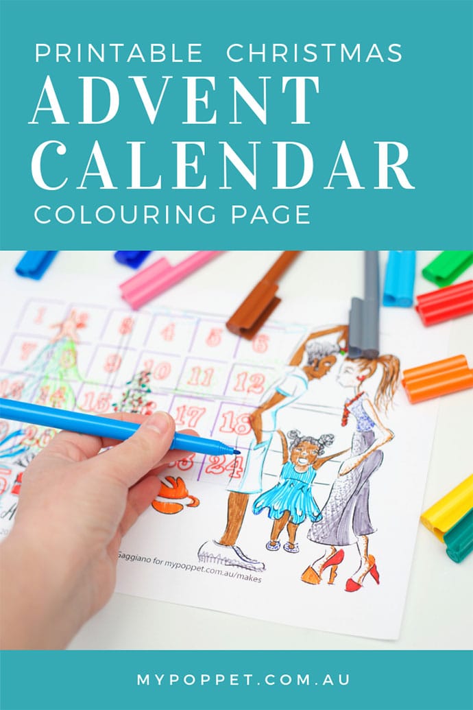 Printable advent calendar - mypoppet.com.au