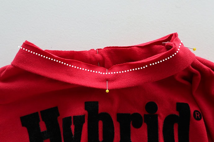 How to sew an t-shirt neckband - mypoppete.com.au