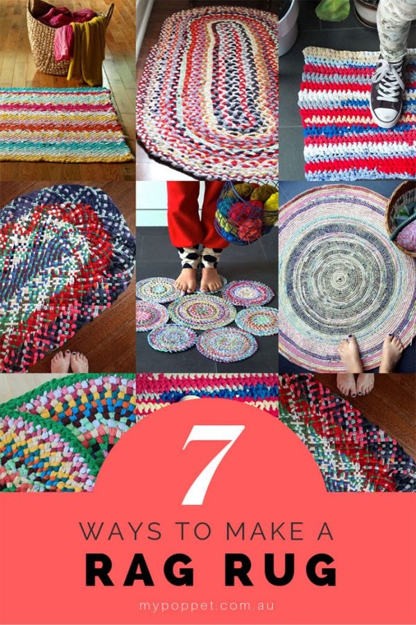 7 Ways to Make a Rag Rug from old Clothes My Poppet Makes