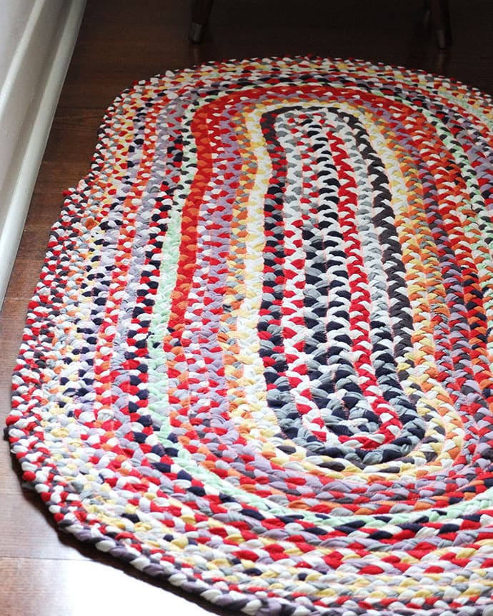 How to: braid your own large rag area rug! - Grandmas House DIY