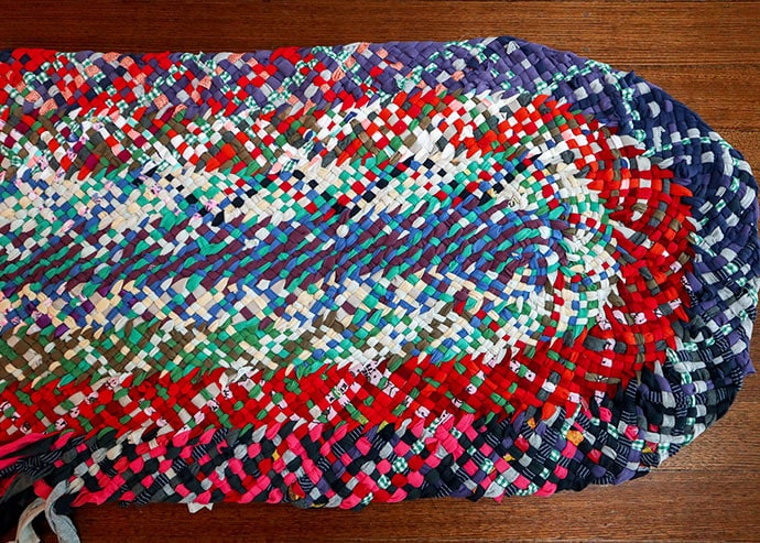 No sew braided rag rug - mypoppet.com.au