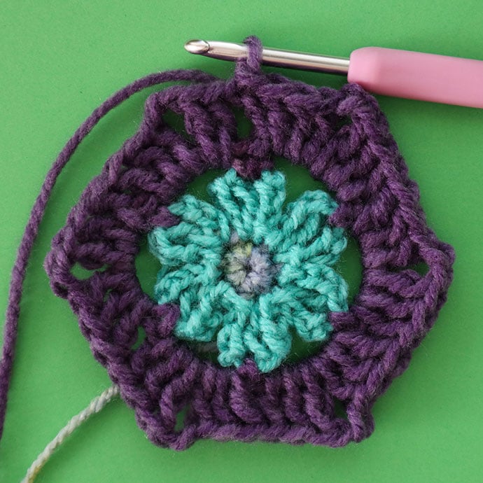 hexagon crochet motif - mypoppet.com.au