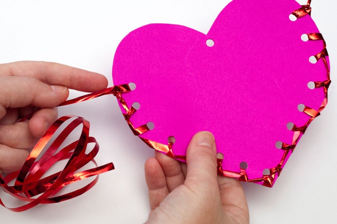 Valentine's Day Paper Craft Heart - mypoppet.com.au