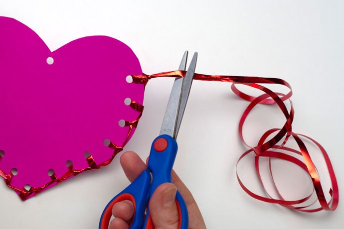 Valentine's Day Paper Craft Heart - mypoppet.com.au